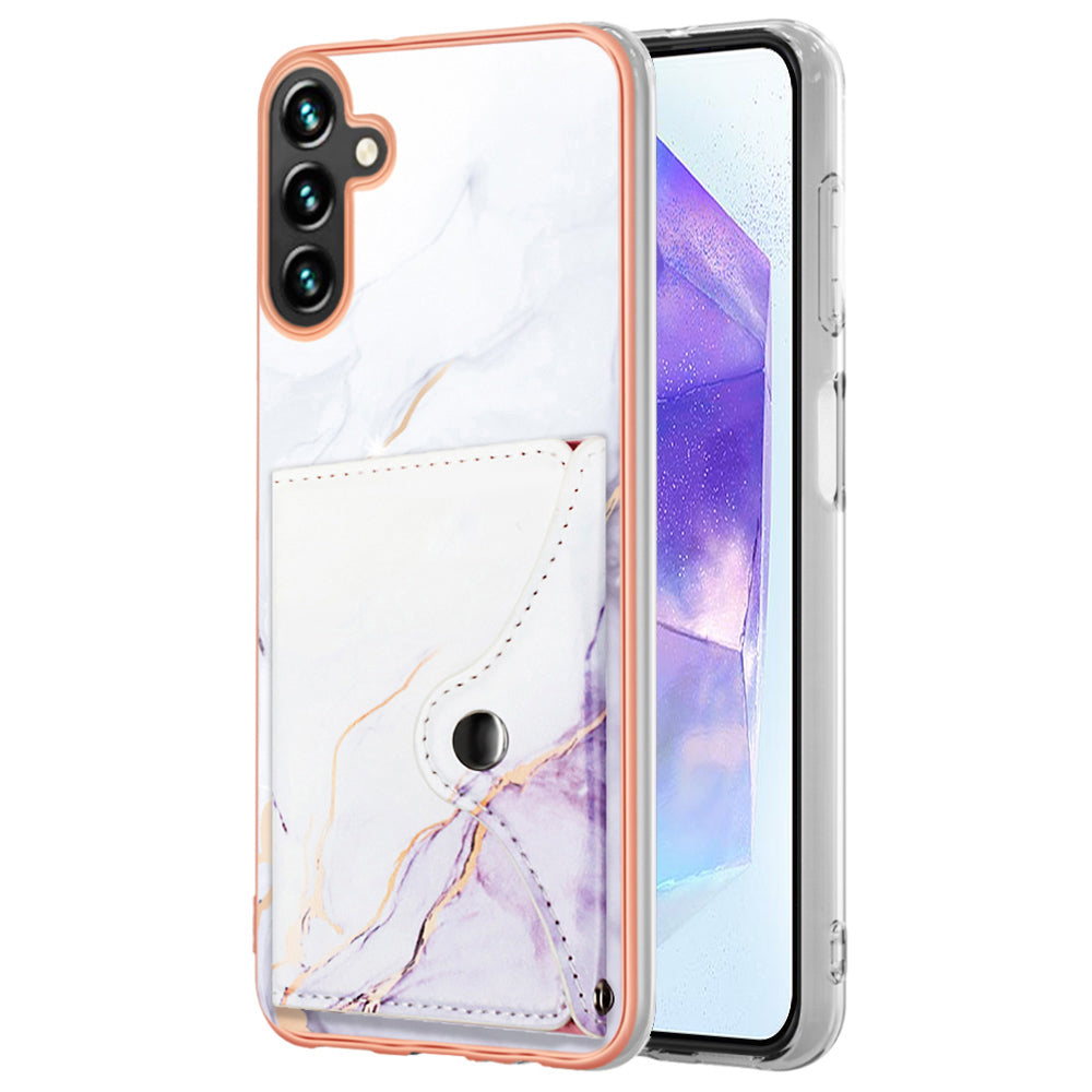YB Leather Coating Series-9 for Samsung Galaxy A55 5G Scratch Resistant Leather+TPU Phone Cover YB Leather Coating Series-9 for Samsung Galaxy A55 5G Scratch Resistant Leather+TPU Phone Cover